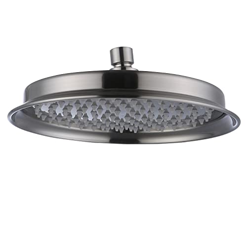 9" Brushed Nickel Rain Shower Head