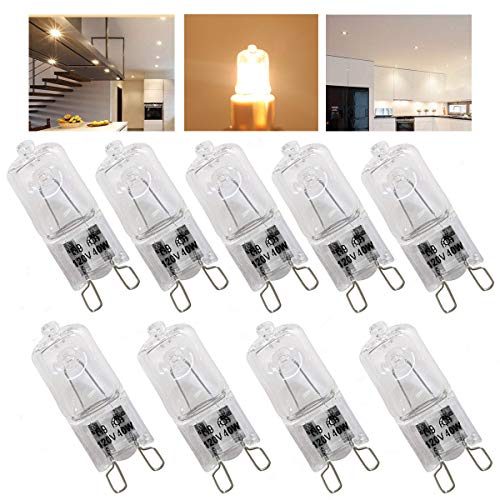9 Pack G9 Halogen Light Bulbs
