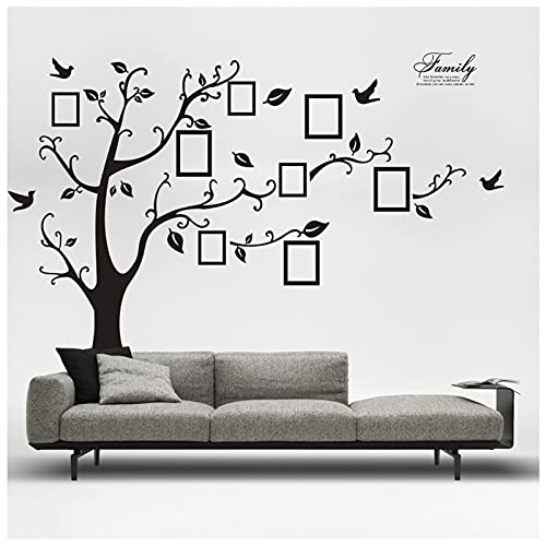 Family Photo Frame Tree Wall Stickers for Kids Room Decor