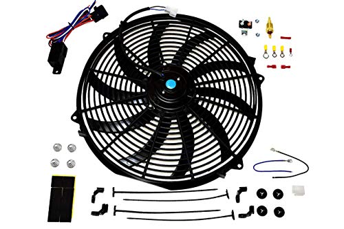 A-Team Performance Electric Radiator Cooling Fan with Thermostat Kit