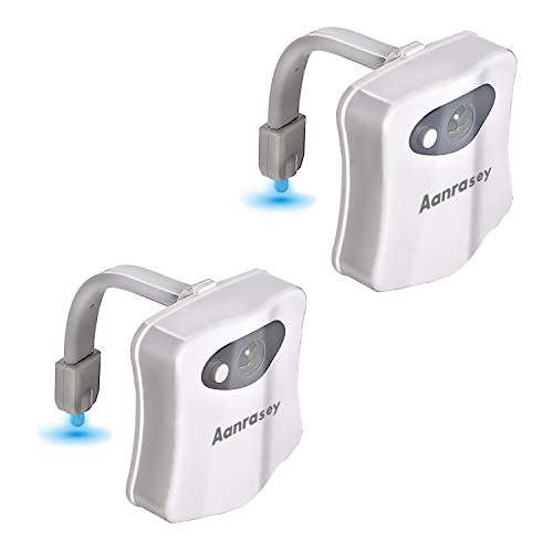 Aanrasey Toilet Night Light - Motion-Activated LED Light for Your Bathroom