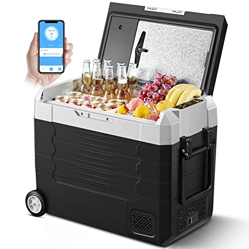 AAOBOSI Car Refrigerator - WIFI Portable Freezer with Dual Zone
