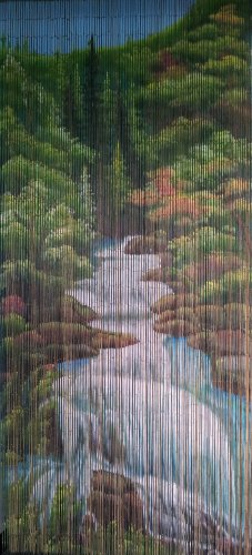 Mountain Stream Beaded Curtain - 38% More Strands, Handmade with 4000 Beads