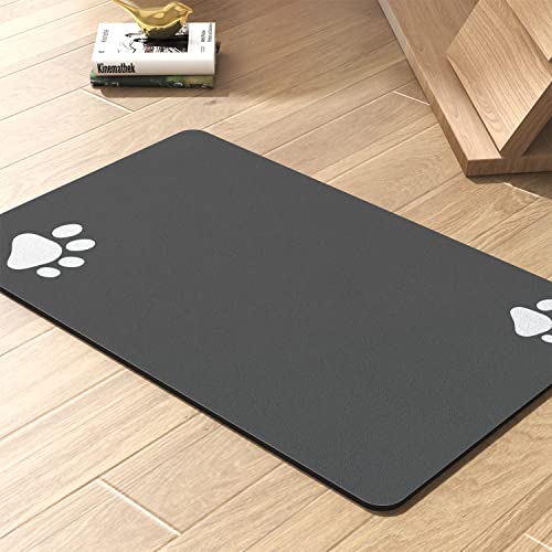 Absorbent Dog Mat for Food and Water Bowl