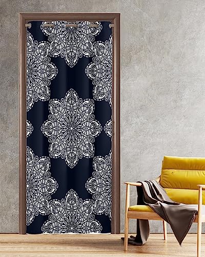 Abstract Mandala Floral Door Curtain