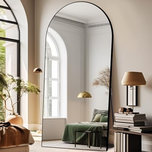 ABSWHLM Arched Full Length Mirror 71"x32" - Black