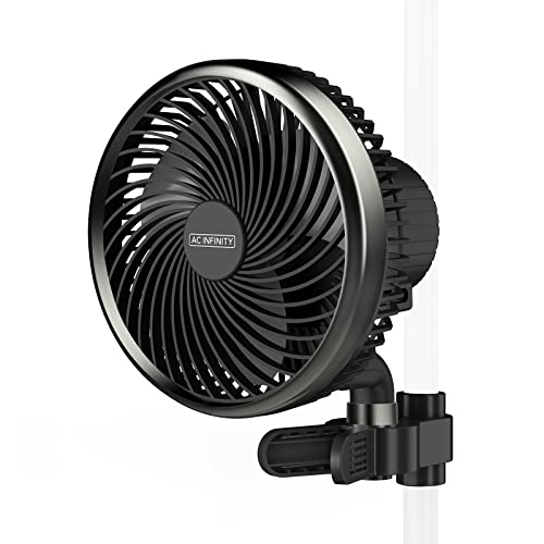 AC Infinity CLOUDRAY S6 6” Grow Tent Clip Fan 10-Speeds & Auto Oscillation