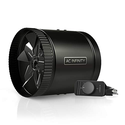 AC Infinity RAXIAL S8 Inline Booster Duct Fan with Speed Controller