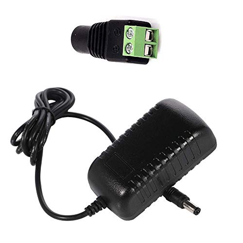 AC to DC Power Supply Adapter for LED Strip Lights and CCTV Cameras