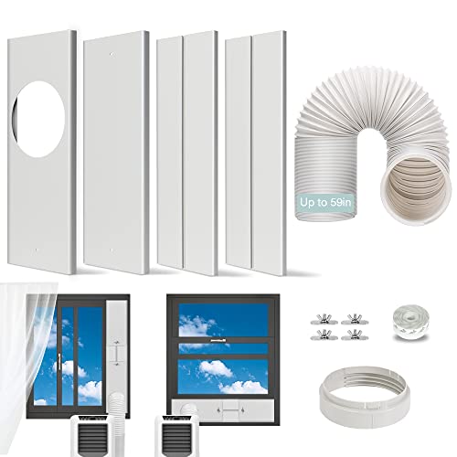 Portable AC Window Vent Kit, [2023 SEAMLESS] Universal Portable