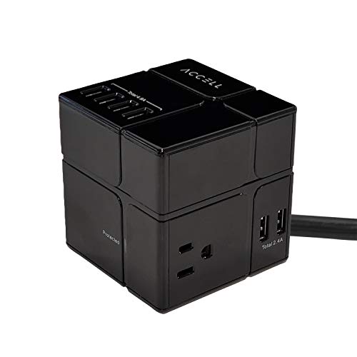 Accell Power Cube 2-in-1 Surge Protector and USB Wall Tap Power Combo