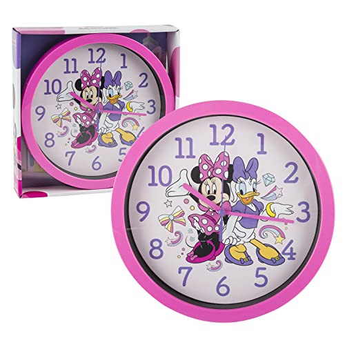 Accutime Watch Corp Disney Minnie Mouse & Daisy Wall Clock Office Home Wall Decor 10 Inches