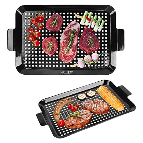 ACETOP Nonstick BBQ Grill Topper Pans
