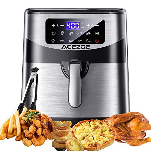 Acezoe 7.4 QT Digital Air Fryer with 9 Presets & LED Touchscreen