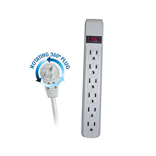 ACL 10ft Power Cable with 6 Outlet Surge Protector