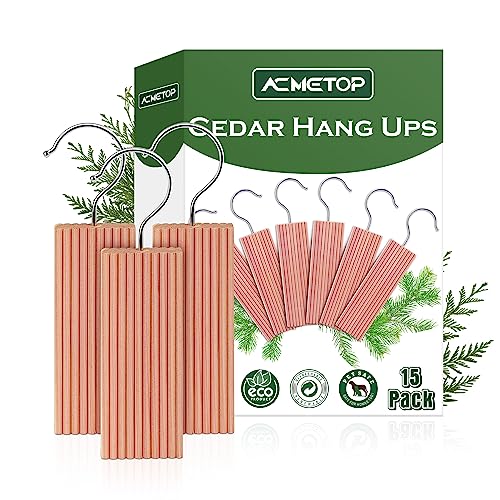 ACMETOP Cedar Hang Ups 15-Pack