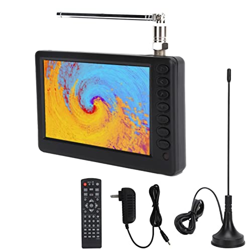 Desobry 14.3 Portable TV with Antenna ATSC Tuner, 1080P Mini TV Portable  with HDMI,AV Input,USB, Rechargeable Battery Operated TV LCD Monitor, 12