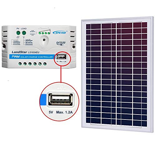 ACOPOWER 25 Watts Panel (10A 25W Kit) - Solar Charger in One Stop