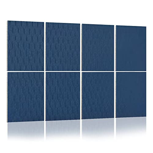 Acoustic Panels: Dark Navy Blue Hexagonal Sound Absorbing Wall Panel