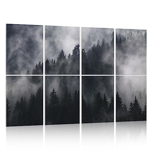 Acoustic Panels Soundproof Wall Panel: Acoustic Wall Art Sound Proof Padding, Sound Dampening Panels Acoustical Treatment for Recording Studio 8 Pack 12x16"