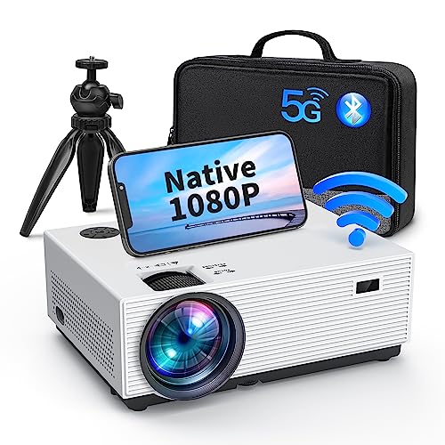 Mini Projector, CiBest Native 1080P Projector Outdoor, 2023 Upgraded 9500L  Full HD Portable Projector, Small Home Movie Projector 200 Supported