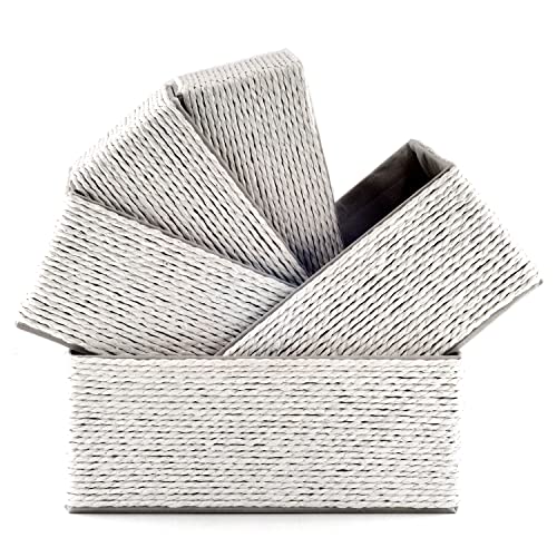 Acrola Woven Paper Rope Storage Baskets