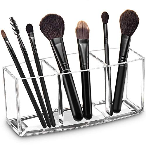 Acrylic Makeup Brush Organizer Clear Holder