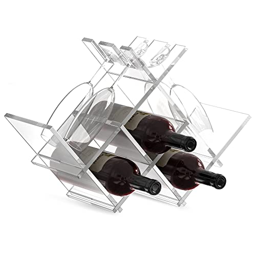 Acrylic Wine Rack for Small Spaces