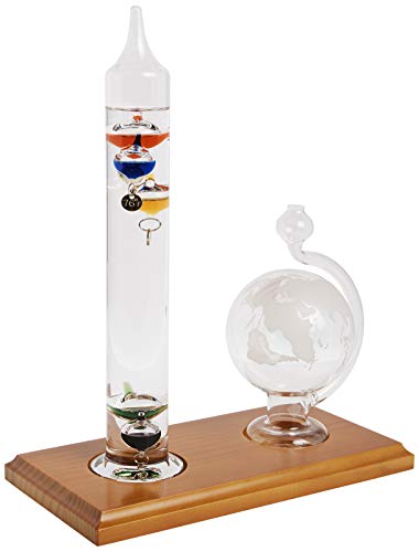 Galileo Weather Station with Fitzroy Storm Glass, Clock and Hygrometer