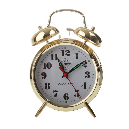 AcuRite Vintage Twin Bell Alarm Clock