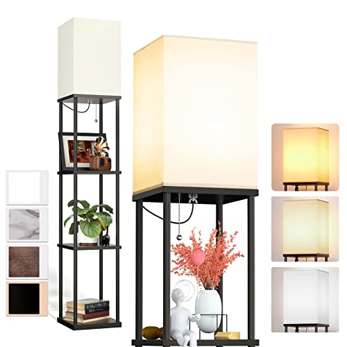 addlon 4-Tier Shelf Floor Lamp with LED Bulb
