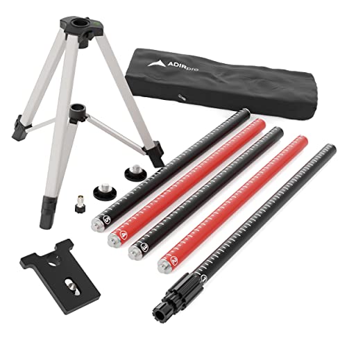 AdirPro Laser Level Pole Kit with Tripod and Mount