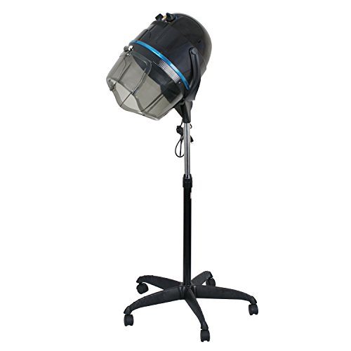 Adjustable Bonnet Hair Dryer Stand Up w/Timer and Rolling Wheels