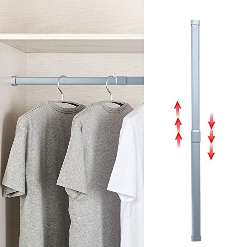  STARTOSTAR Adjustable Closet Rod 21.6 to 40.5 Inch Small Size  Stainless Steel Clothes Rod with for Wardrobes, Shoe Cabinets(Need tools to  install) : Home & Kitchen