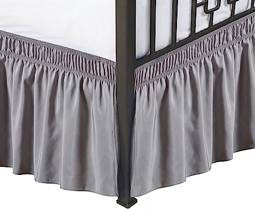 Adjustable Elastic Bed Skirt for Queen Beds