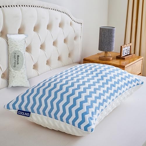 Adjustable Firm Pillow for Back Stomach and Side Sleeper