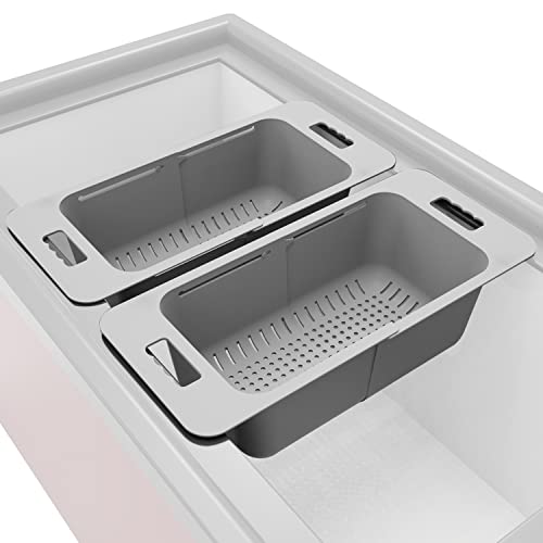 Adjustable Freezer Baskets - Yatmung Deep Freezer Organizer Bins