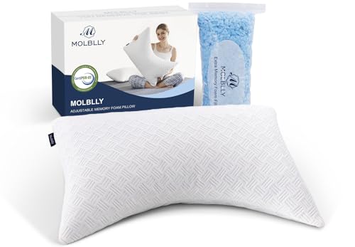 Adjustable Memory Foam Pillow for Side and Back Sleepers