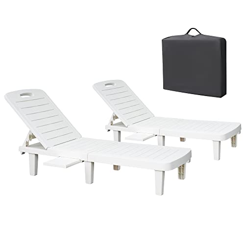 Adjustable Outdoor Chaise Lounge Set