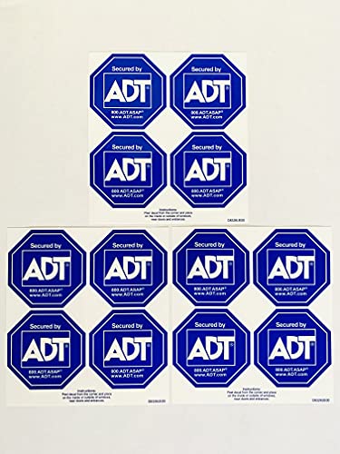ADT Security Authentic Security Decals Window Stickers