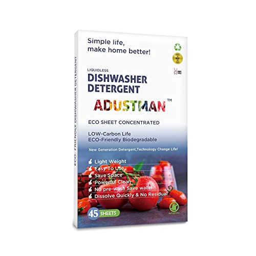 ADUSTMAN Dishwasher Detergent - Eco Friendly, Unscented, Easy to Use