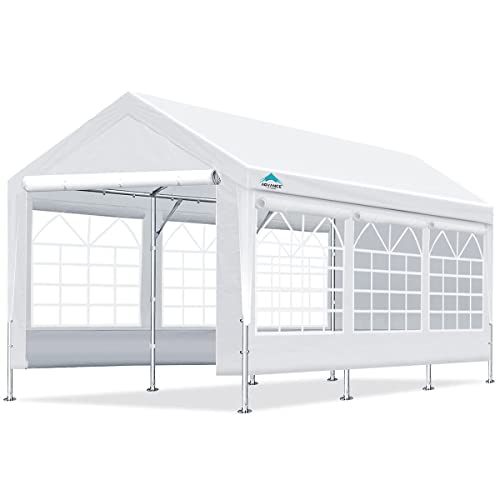 ADVANCE OUTDOOR Adjustable Carport Car Canopy Garage Shelter