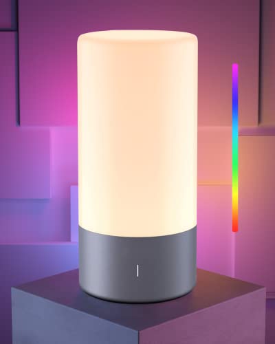 Advanced Touch Control Bedside Lamp with RGB Color Mode
