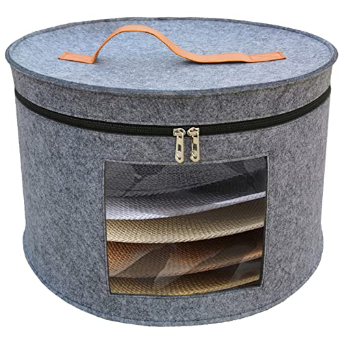 Aeeteek 17" Hat Storage Box with Transparent Front Cover - Convenient and Durable
