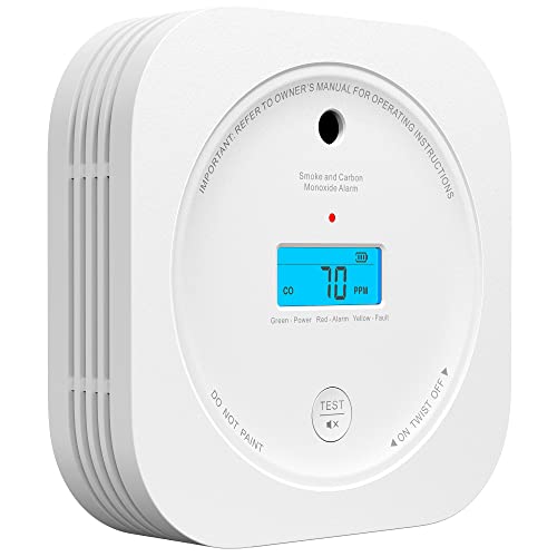 AEGISLINK Smoke and Carbon Monoxide Detector with Replaceable Battery