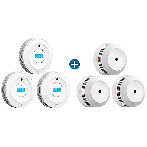 AEGISLINK Wi-Fi Smoke & Carbon Monoxide Detector, TuyaSmart Compatible, 3 Pack