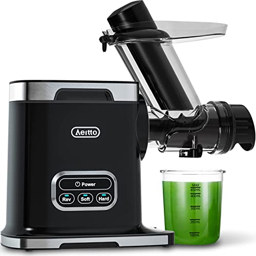 Aeitto Slow Juicer with 3-inch Wide Chute - Efficient and Versatile