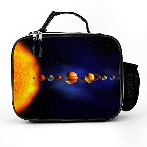 Aeoiba Solar System Planets Lunch Box: Insulated Bag for Boys, Men, Women, Girls