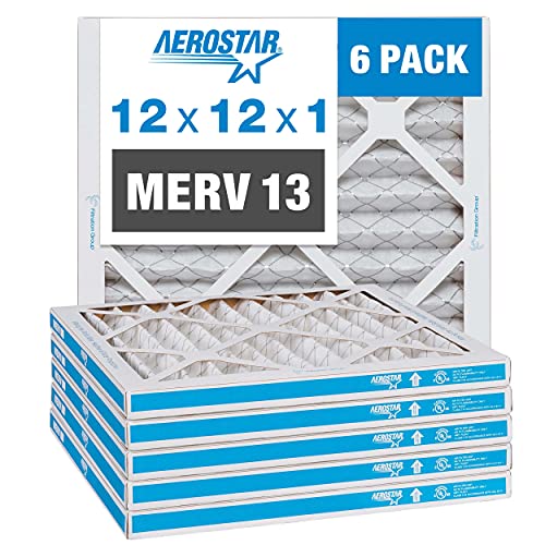 Aerostar 12x12x1 MERV 13 Pleated Air Filter