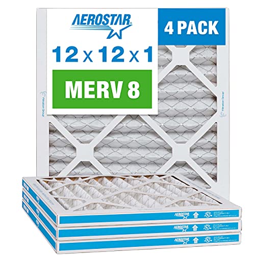 Aerostar 12x12x1 MERV 8 Pleated Air Filter